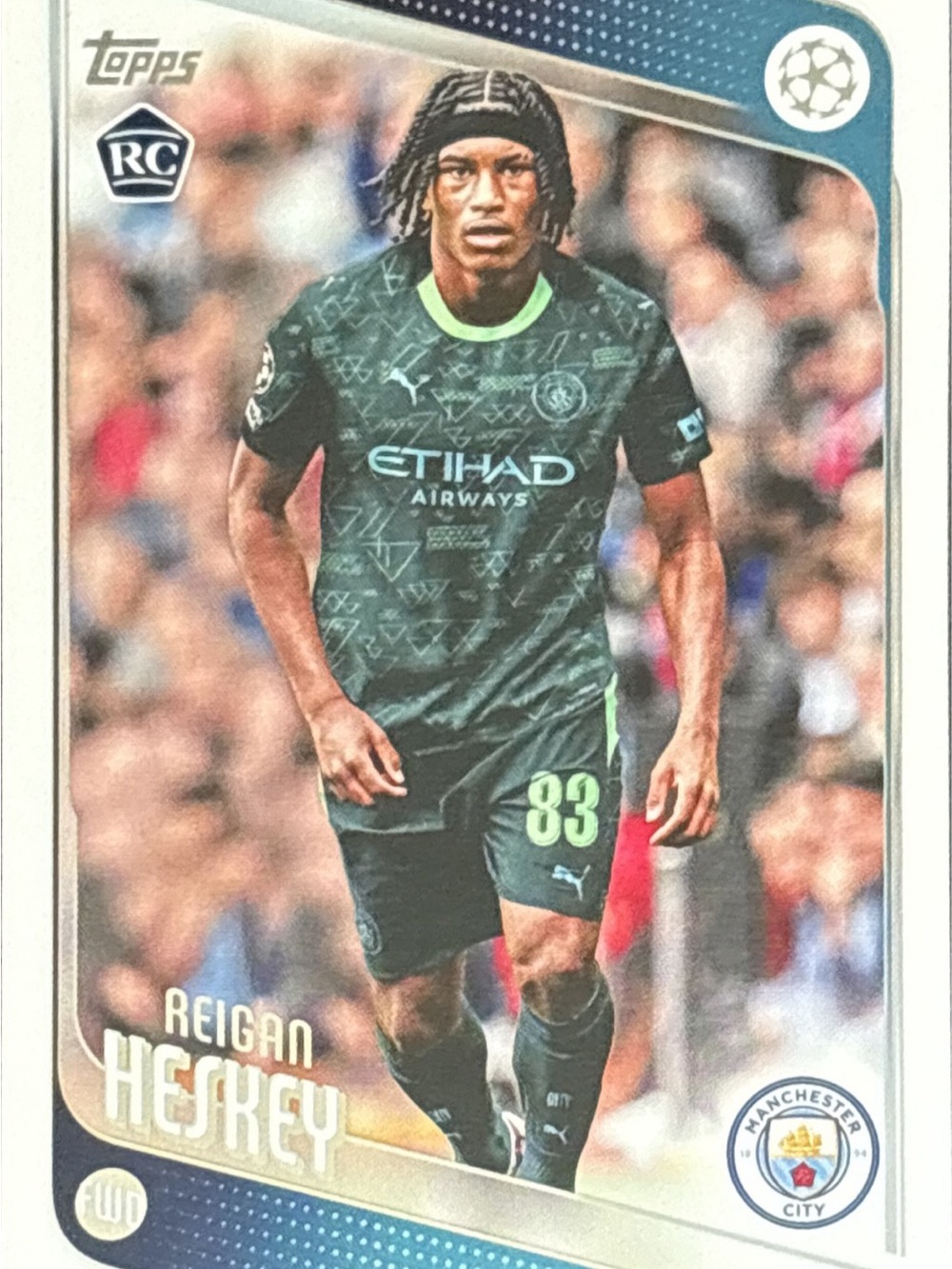 Topps Reigan Heskey Rookie Soccer Trading Card